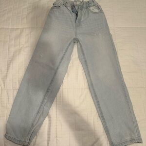 Zara Kids Mom Fit Light Blue Jeans